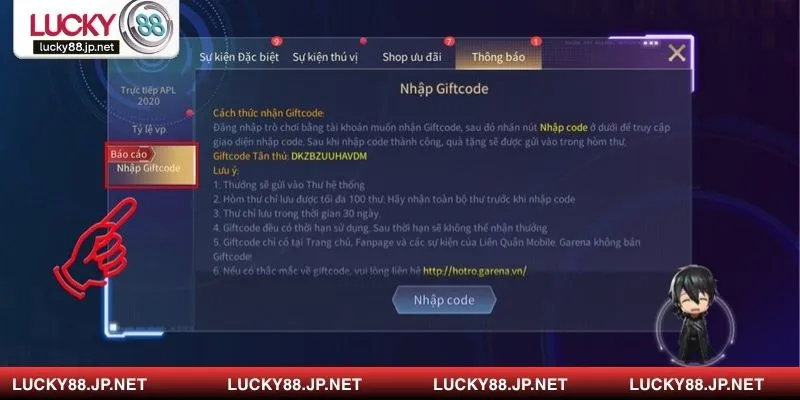 Tổng hợp các cách nhận giftcode tại Lucky88 hiệu quả, nhanh chóng